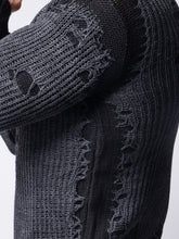 Load image into Gallery viewer, Ripped Gray Sweater