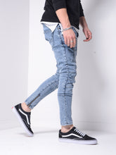 Load image into Gallery viewer, Distressed Washed Jeans