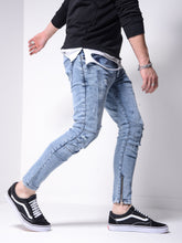 Load image into Gallery viewer, Distressed Washed Jeans